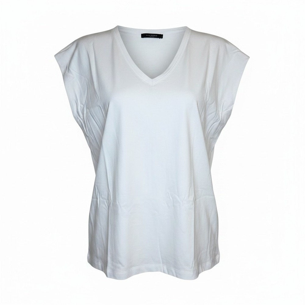 BlankNYC Might Be Right Muscle‎ Tank White V-Neck Top Womens M NEW